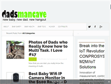 Tablet Screenshot of dadsmancave.com